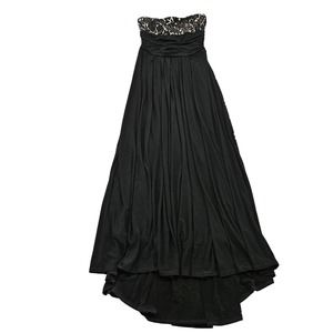 Scott McClintock Women's Vintage Floral Lace Chest Strapless Formal Dress Size 8